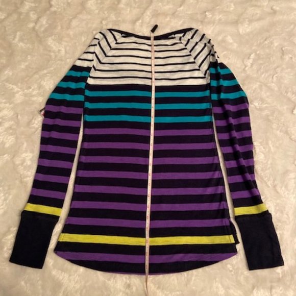 Garage Striped Henley Top Ladies Junior Size XS NWT - Picture 9 of 10